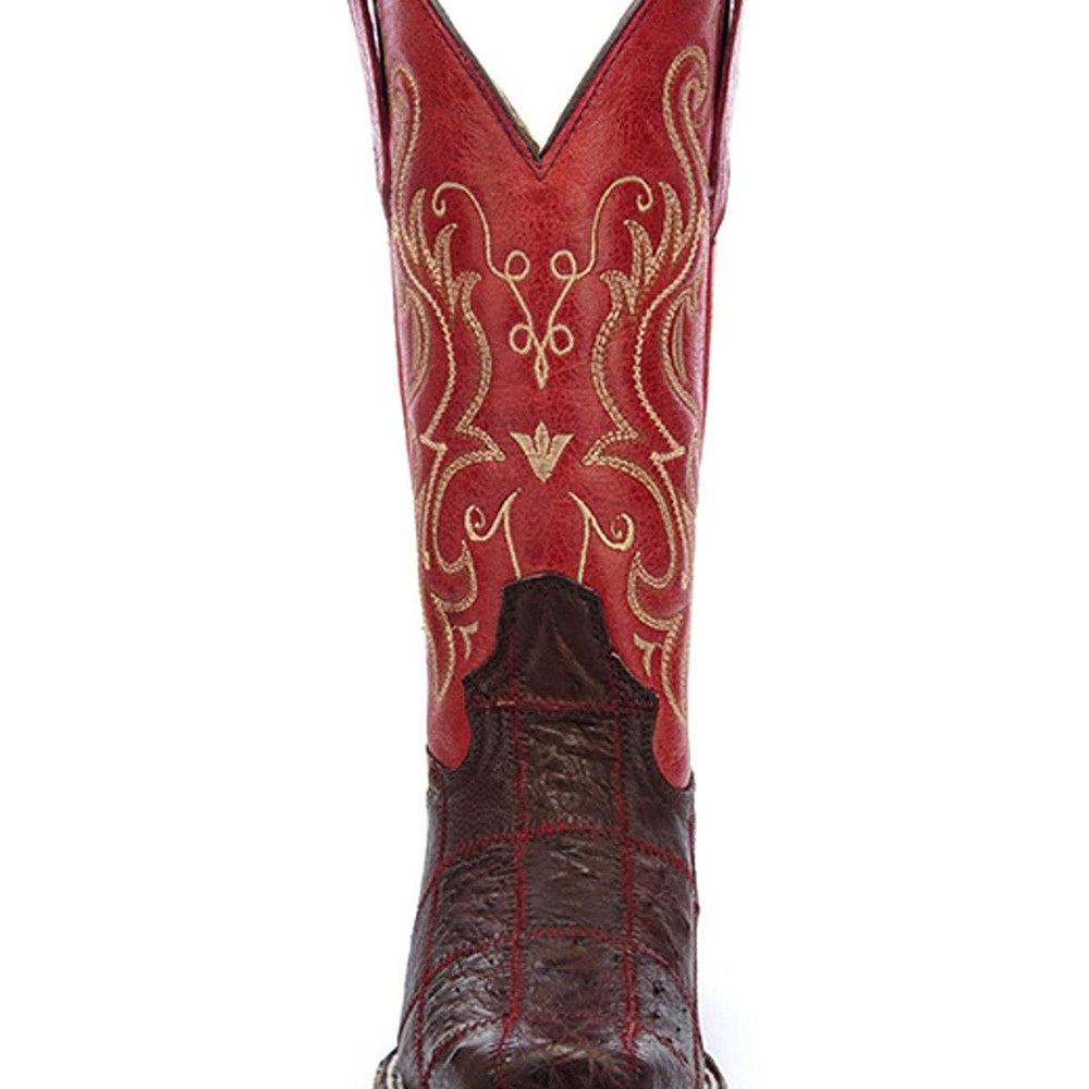 
                  
                    Front View of Circle G Women's Ostrich Leather Western Boot
                  
                