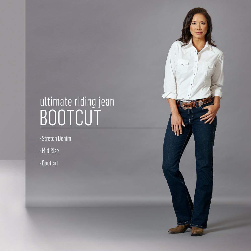 
                  
                    Women's Wrangler Ultimate Riding Q-Baby Mid Rise Bootcut Jeans Graphic
                  
                