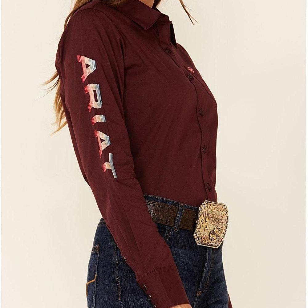 
                  
                    Side Profile of Ariat Women's Team Kirby Stretch Shirt
                  
                