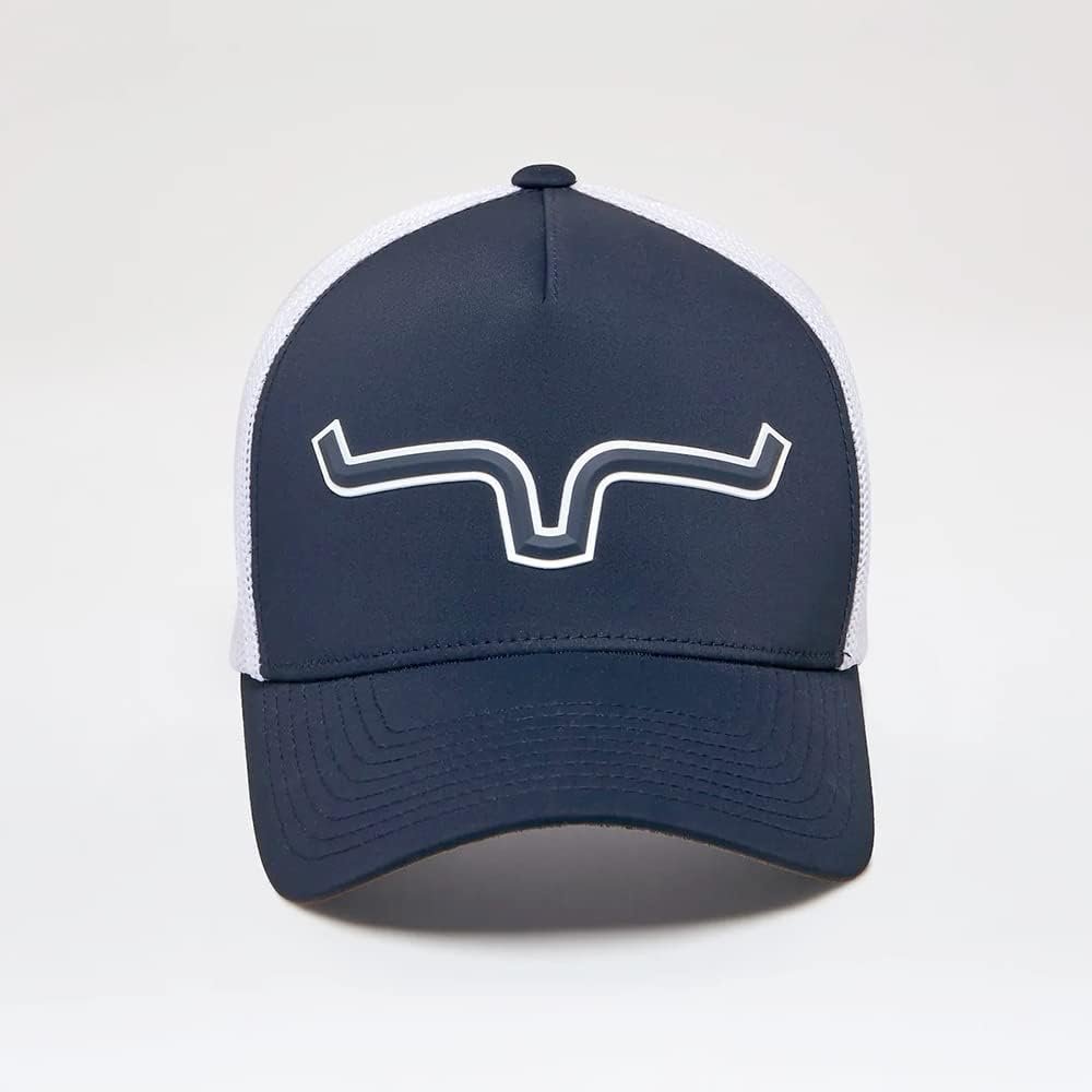 
                  
                    Kimes Ranch Rolling Trucker Hat in Navy Front
                  
                