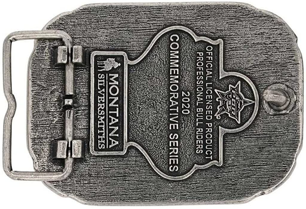 Back of Montana Silversmiths Officially Licensed PBR Western Belt Buckle
