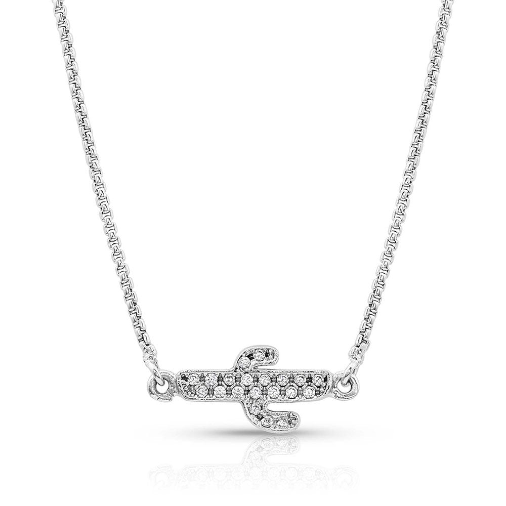 Back of Montana Silversmiths Women's Two Sides To Every Cactus Necklace