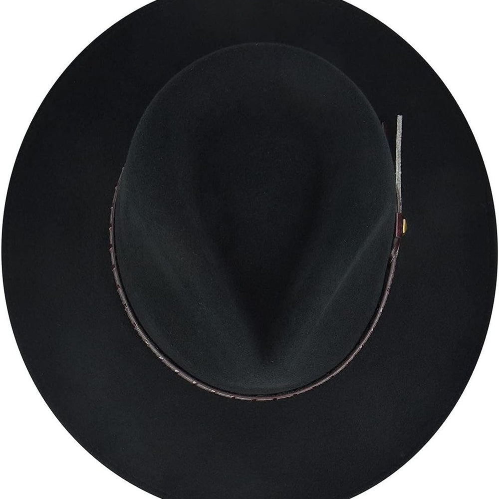 
                  
                    Top View of Bailey Firehole Felt Western Hat in Black
                  
                