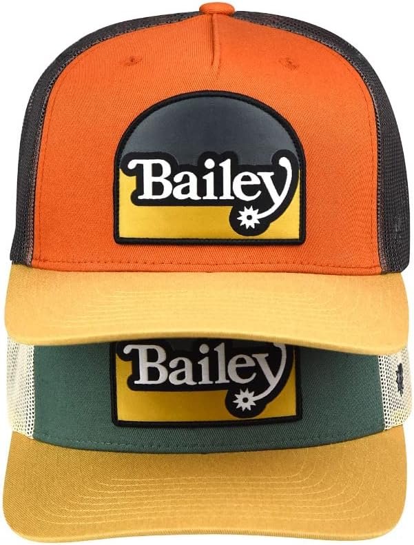 
                  
                    Bailey Western Paine Trucker Caps in Forest Green and Bombay Brown
                  
                
