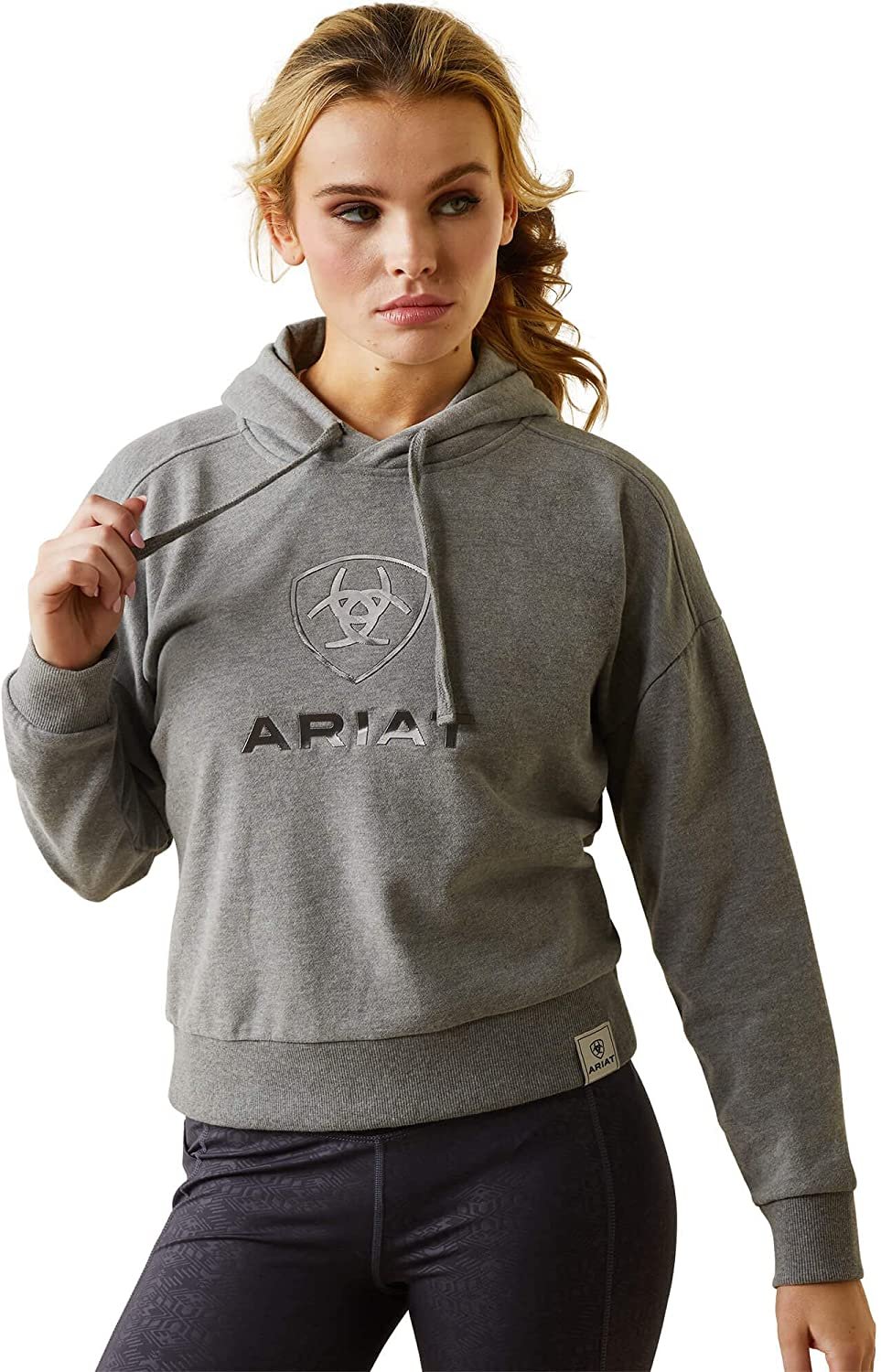 Ariat Women's Just Hoodie in Heather Grey
