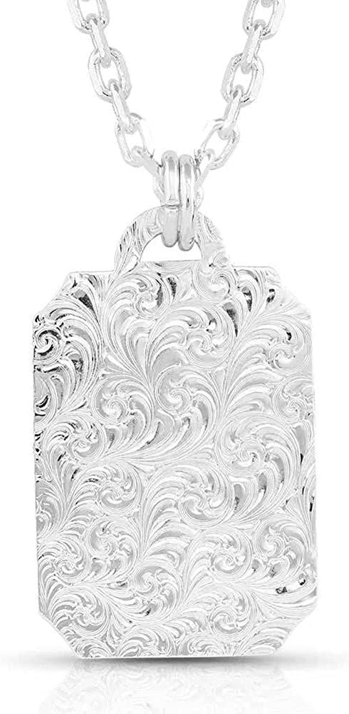 
                  
                    Back of Montana Silversmiths Men's Dog Tag Necklace
                  
                