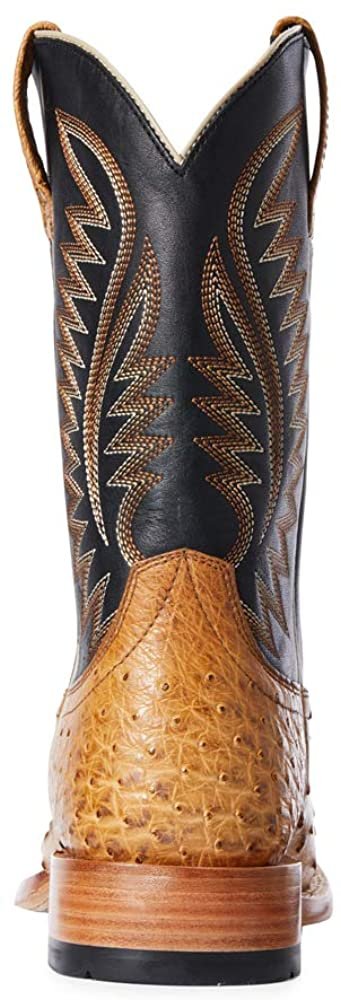 
                  
                    Back of Ariat Men's Full Quill Ostrich Square Toe Western Boot
                  
                