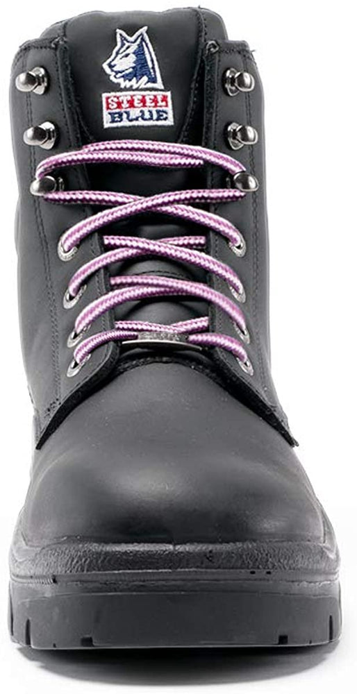 
                  
                    Front of Steel Blue Argyle Ladies Safety Boot in Black
                  
                