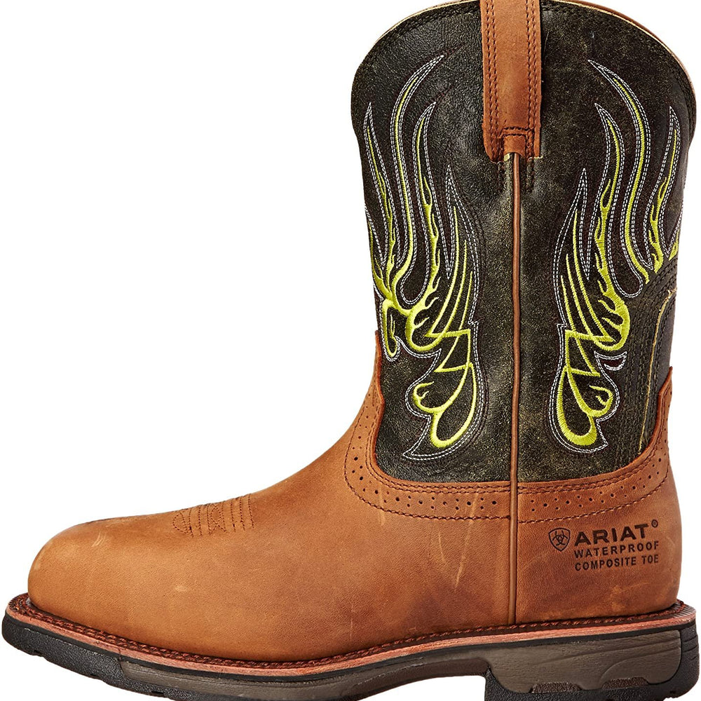 
                  
                    Alternate Side Profile of Ariat Men's WorkHog Mesteno Waterproof Composite Toe Work Boot
                  
                
