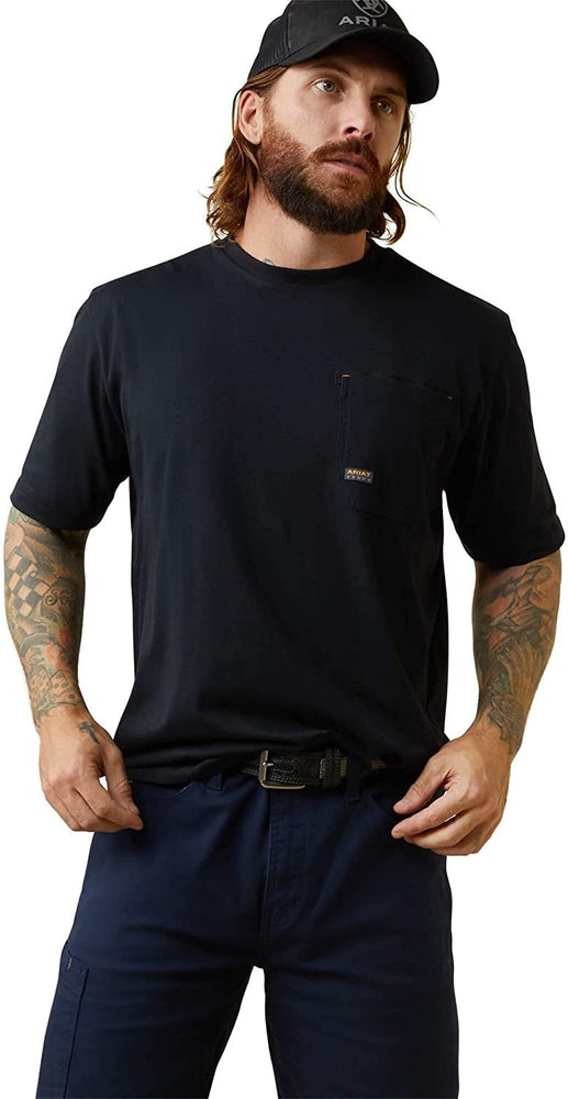 
                  
                    Ariat Men's Rebar Workman Born For This T-Shirt in Black
                  
                