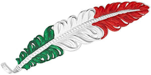 mexican flag hat feather