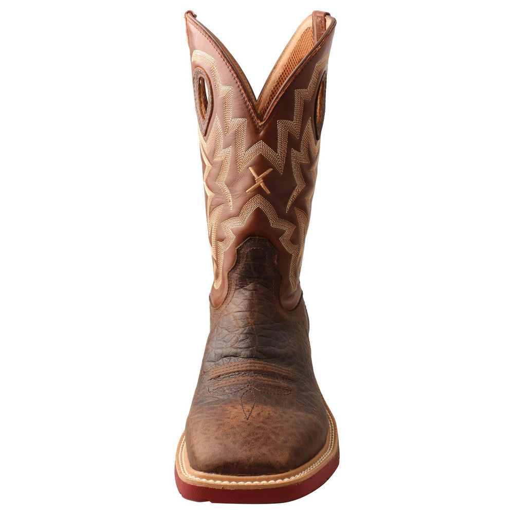 
                  
                    Front of Twisted X Men's 12" Western Work Boot in Smoky Chocolate/Spice
                  
                