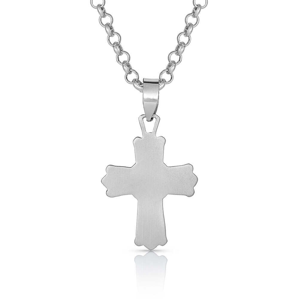 
                  
                    Back of Montana Silversmiths At the Center of Faith Cross Necklace
                  
                