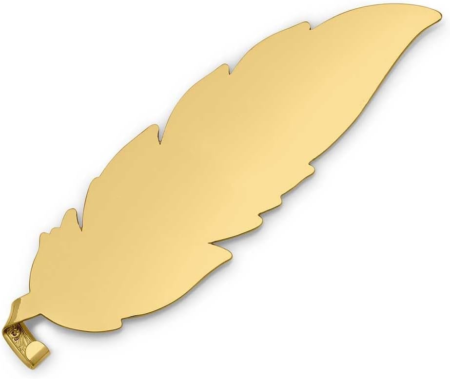 Back of Montana Silversmiths Mexican Pride Hat Feather, Gold