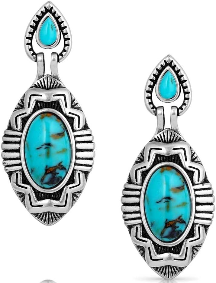 Montana Silversmiths Blue Mesa Turquoise Earrings