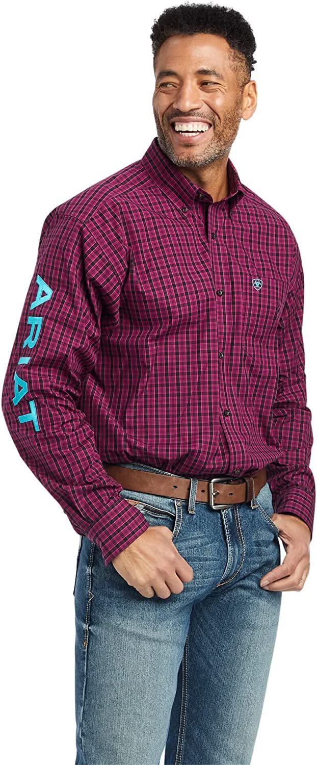 Ariat Men's Pro Series Team Classic Fit Shirt in Beet Red