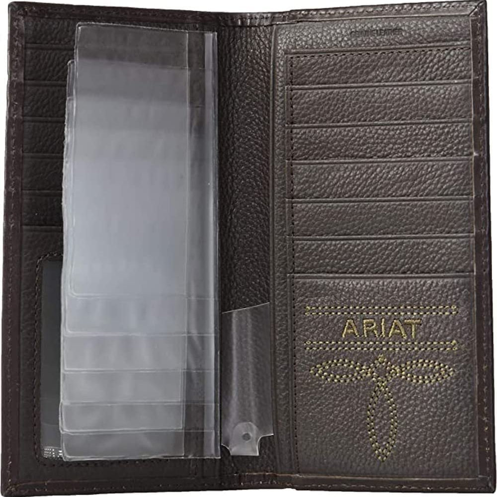
                  
                    Inside of Ariat Men's Head Dress Embossed Rodeo Wallet
                  
                