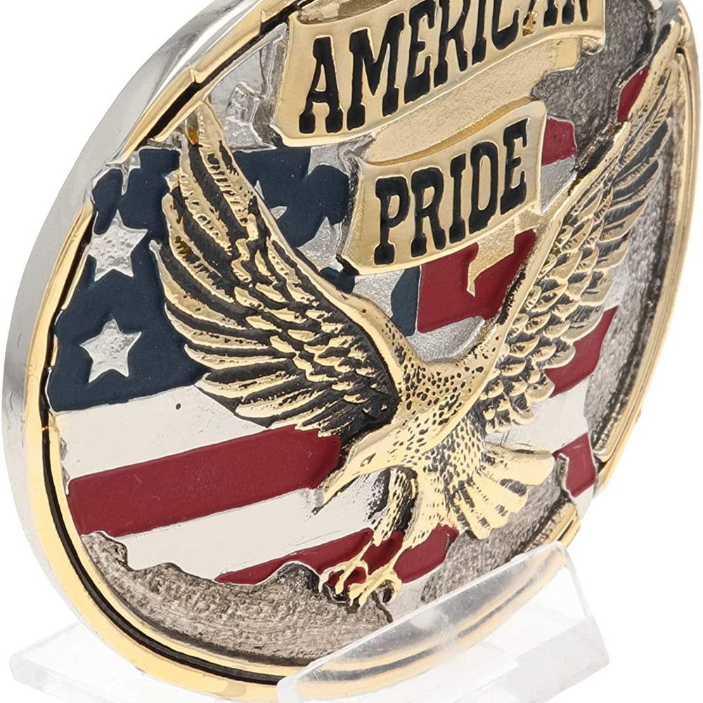 
                  
                    Side of Montana Silversmiths American Pride Attitude Belt Buckle
                  
                