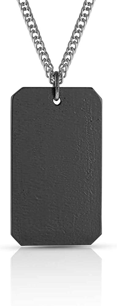 Back of Montana Silversmiths The Legend Chris Kyle Glory Dog Tag Necklace