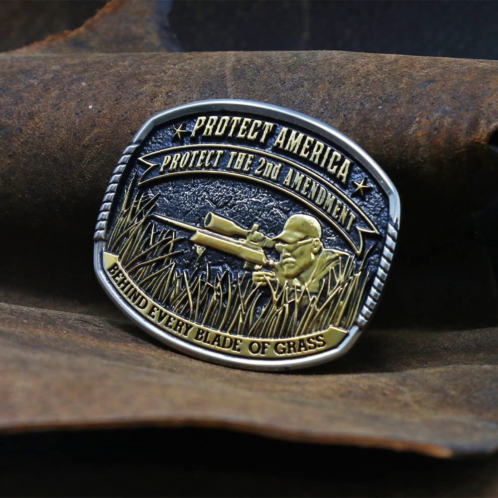
                  
                    Montana Silversmiths Men's Behind Every Blade Chris Kyle Attitude Belt Buckle
                  
                