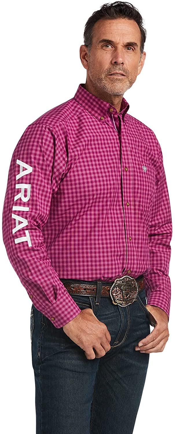 Ariat Men's Pro Series Team Classic Fit Shirt in Tarleton Imperial Violet