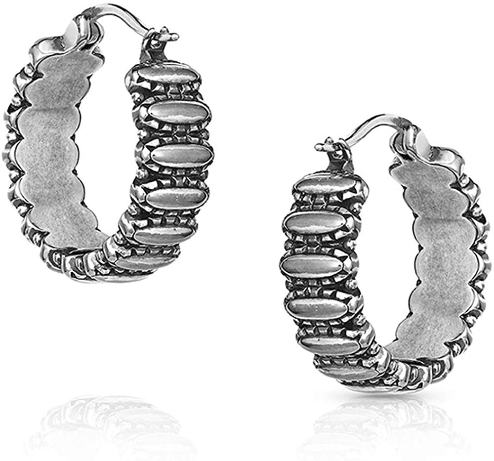 Back of Montana Silversmiths Women's Turquoise Run Earrings
