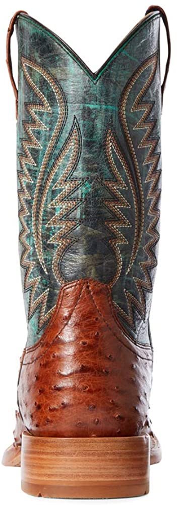 
                  
                    Back of Ariat Men's Full Quill Ostrich Square Toe Western Boot
                  
                