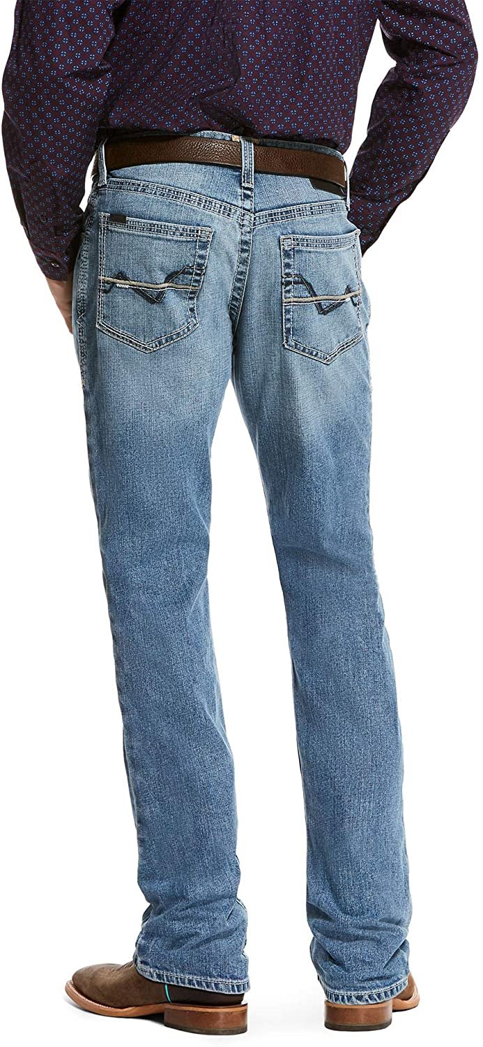 Back of Ariat Men's M4 Low Rise Stretch Coleman Boot Cut Jeans