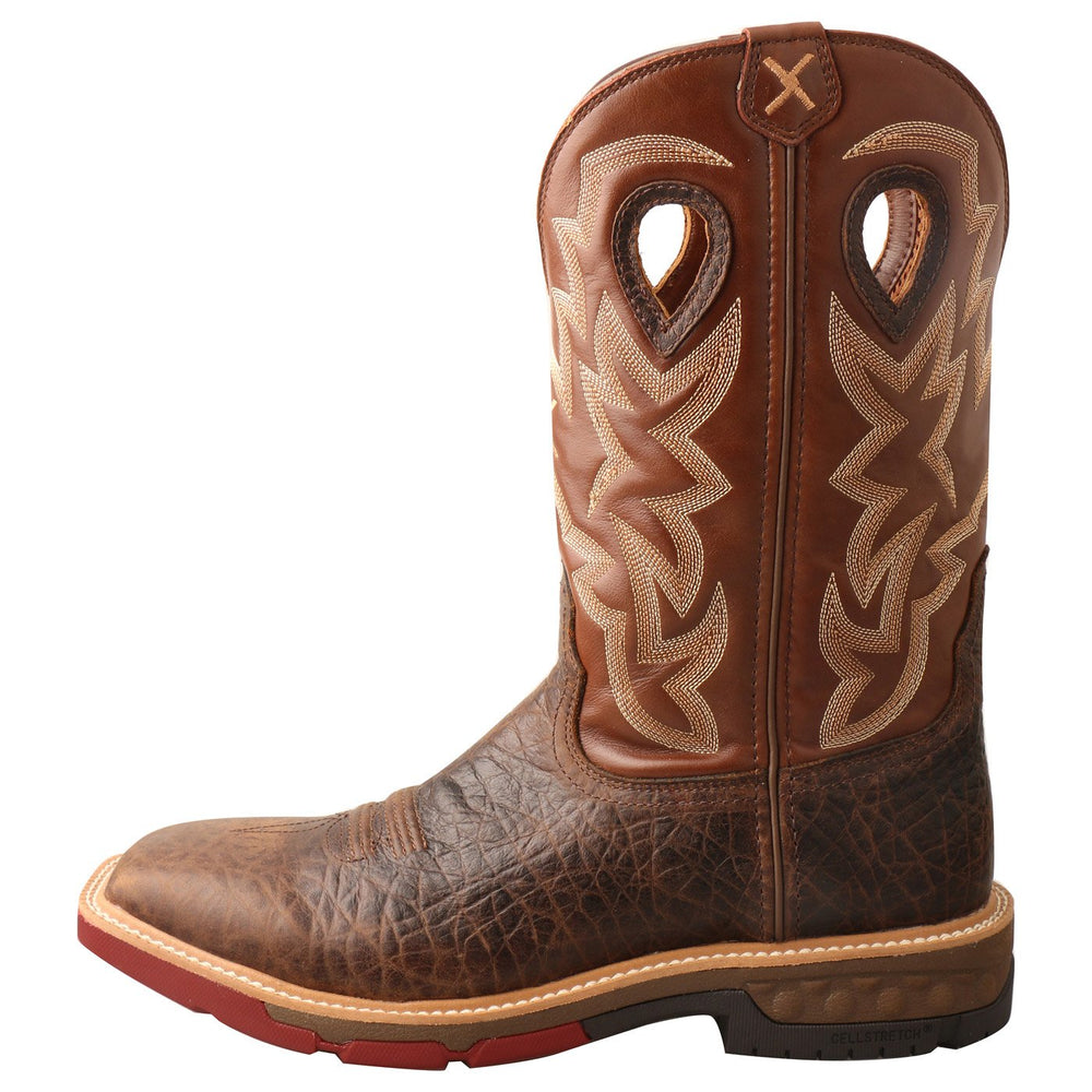 
                  
                    Side of Twisted X Men's 12" Western Work Boot in Smoky Chocolate/Spice
                  
                