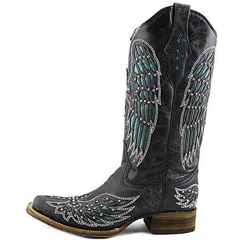 
                  
                    Side Profile of Corral Boots Women's Cross & Wings Square Toe Western Boot
                  
                