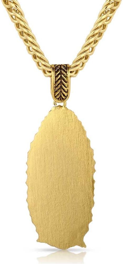 Back of Montana Silversmiths Women's Lady Of Guadalupe Necklace