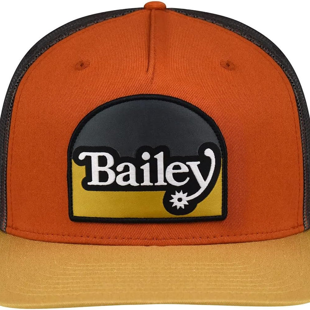 
                  
                    Front of Bailey Western Paine Trucker Cap in Bombay Brown
                  
                