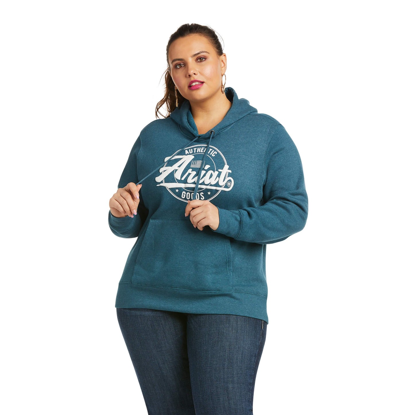 Ariat Women's REAL Authentic Goods Hoodie in Teal
