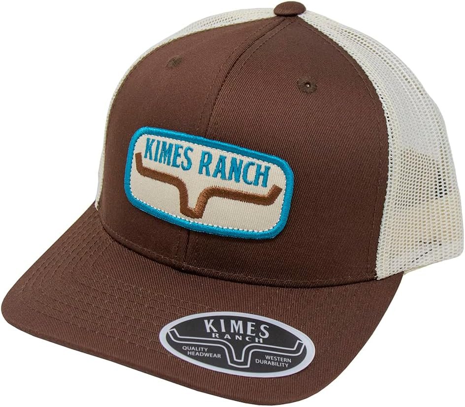 Kimes Ranch Rolling Trucker Hat in Brown