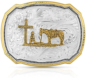 gold belt buckle