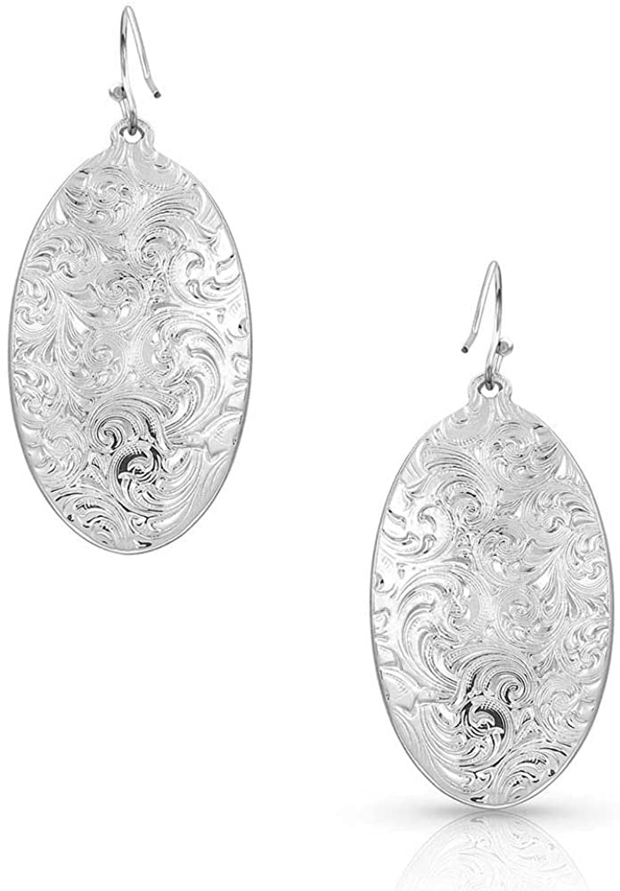 Back of Montana Silversmiths Women's Make Some Waves Turquoise Earrings