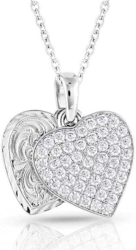 Montana Silversmiths Country Charm Crystal Love Necklace