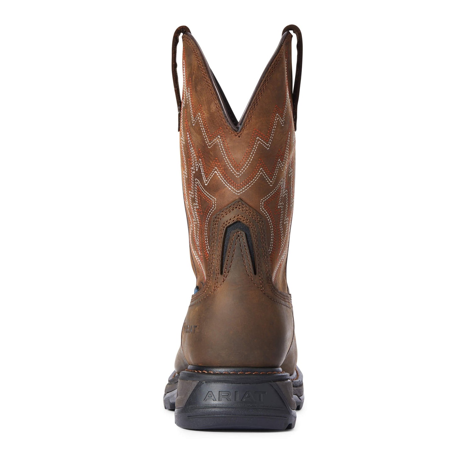 Back of Ariat Men's Big Rig Waterproof Composite Toe Work Boot