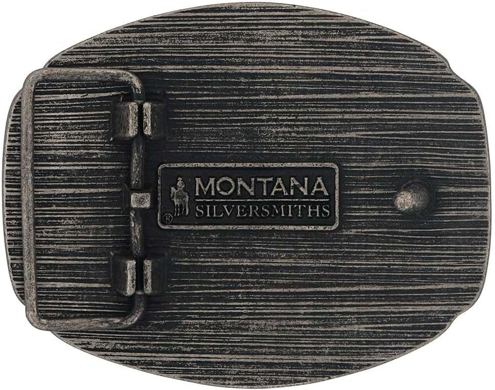 Back of Montana Silversmiths Longhorn Soul Attitude Buckle