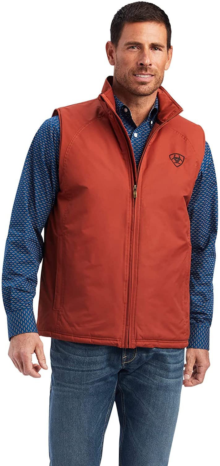Ariat Men's Team Logo Insulated Vest in Arabian Spice
