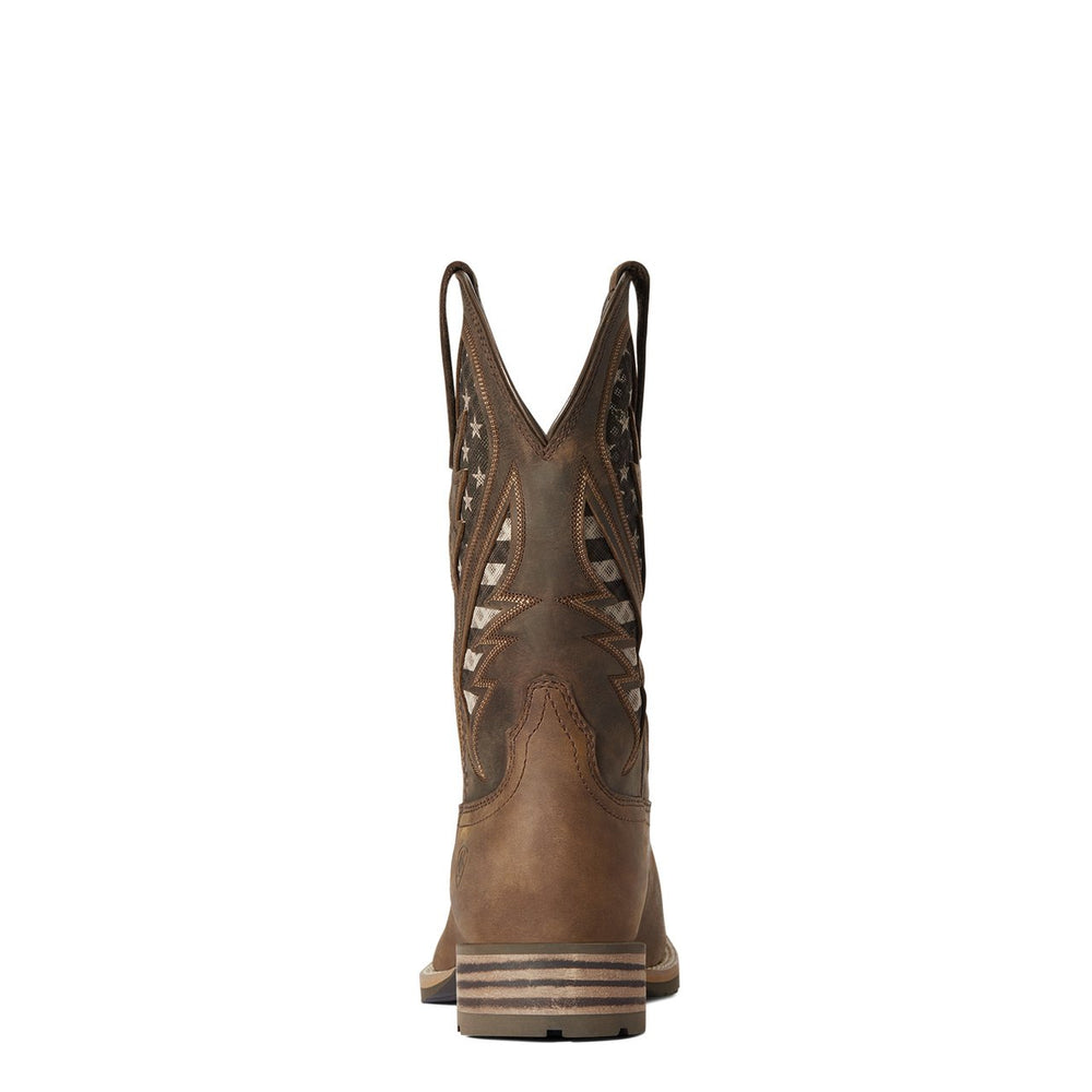 
                  
                    Back View of Ariat Men's Hybrid VentTEK Square Toe Western Boot
                  
                
