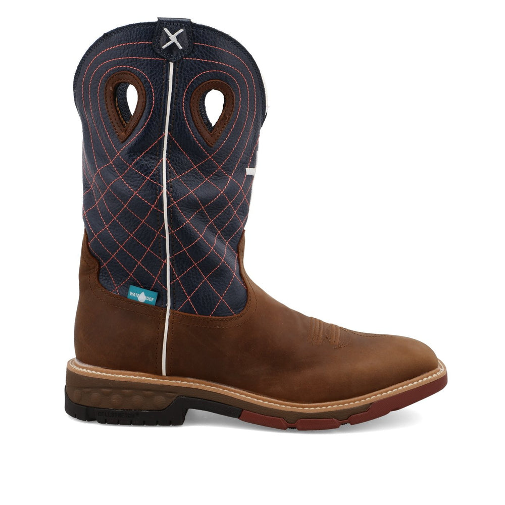 
                  
                    Alternate Side of Twisted X Men's 12" Western Work Boot in Mocha/Navy
                  
                