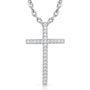 Montana Silversmiths Dazzling in Faith Cross Necklace