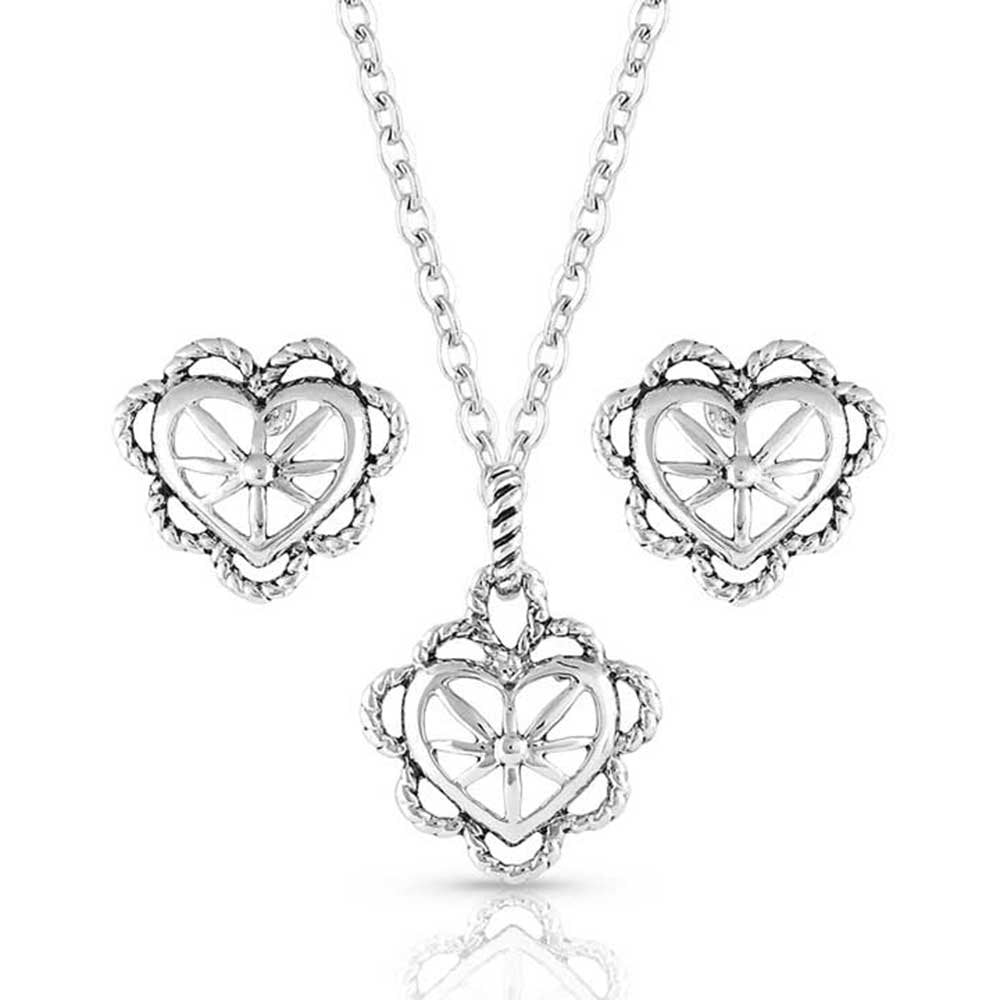 
                  
                    Montana Silversmiths Women's Western Jewelry Set, Heart Burst
                  
                