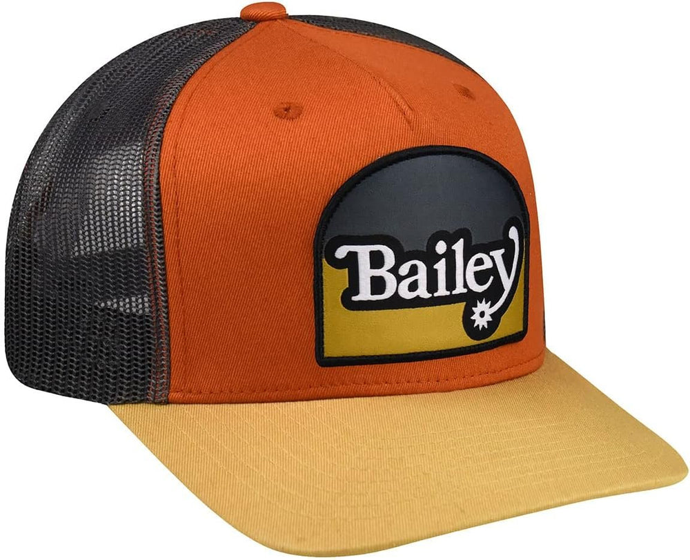 
                  
                    Side Angled View of Bailey Western Paine Trucker Cap in Bombay Brown
                  
                