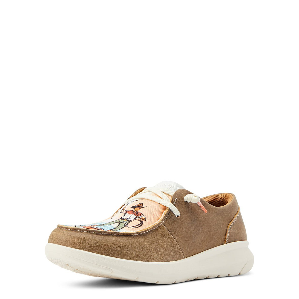 
                  
                    Ariat Women's Hilo Western Aloha Shoe in Brown Bomber
                  
                