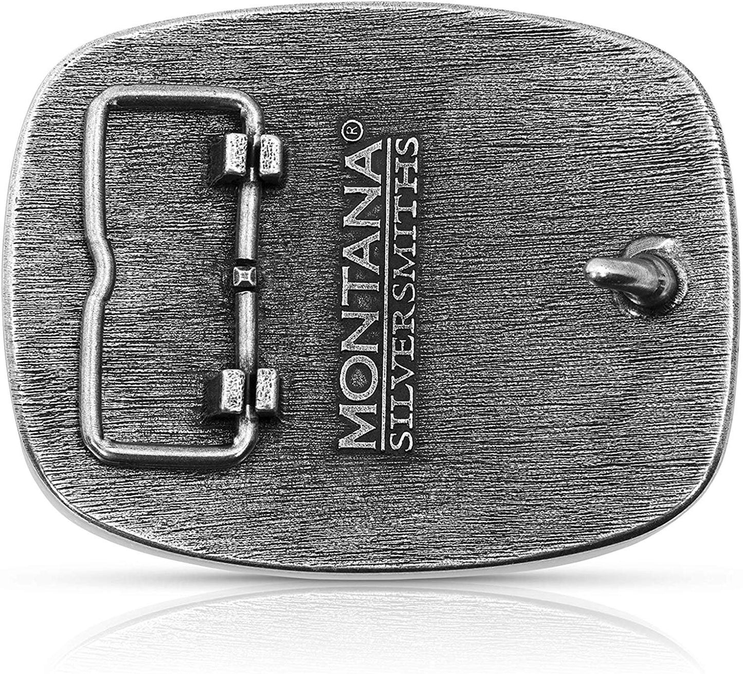 Back of Montana Silversmiths Dale Brisby Invitational 1987 Trophy Buckle
