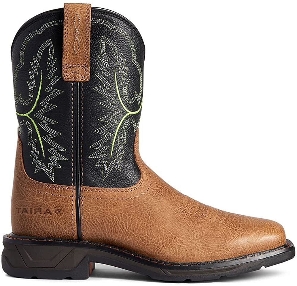 Side Profile of Ariat Youth WorkHog XT Wide Square Toe Boot