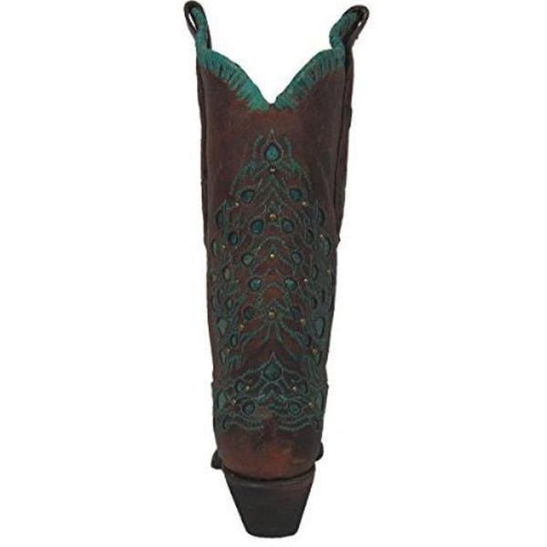 
                  
                    Back View of Corral Boots Women's Turquoise Inlay Snip Toe Western Boot
                  
                