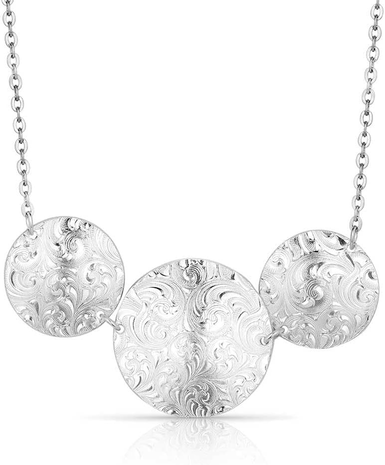 Back of Montana Silversmiths Women's Sundance Conchos Necklace